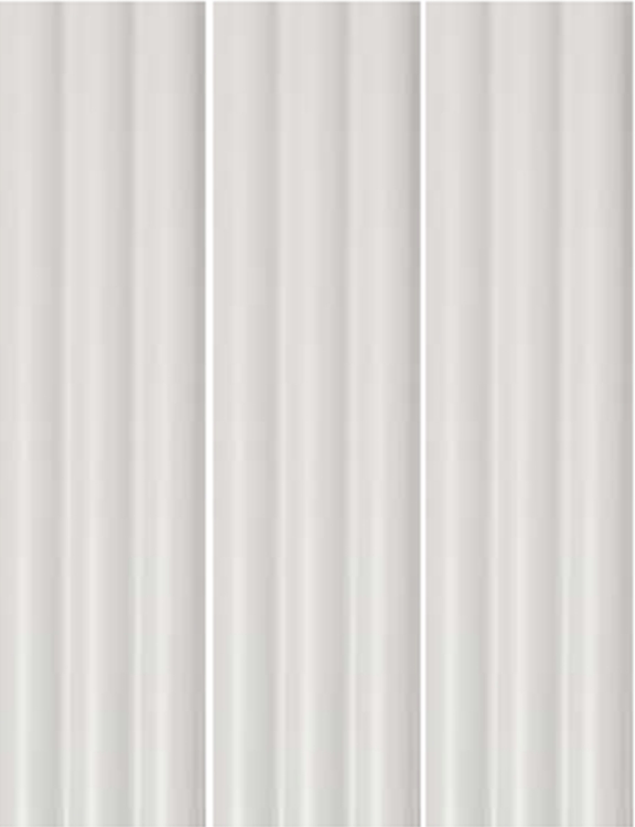 WHITE MATT ARCH CONVEX SUBWAY TILE