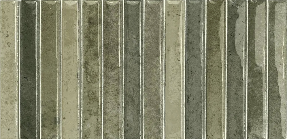 OLIVE GREEN GLOSS KIT-KAT LOOK TILE