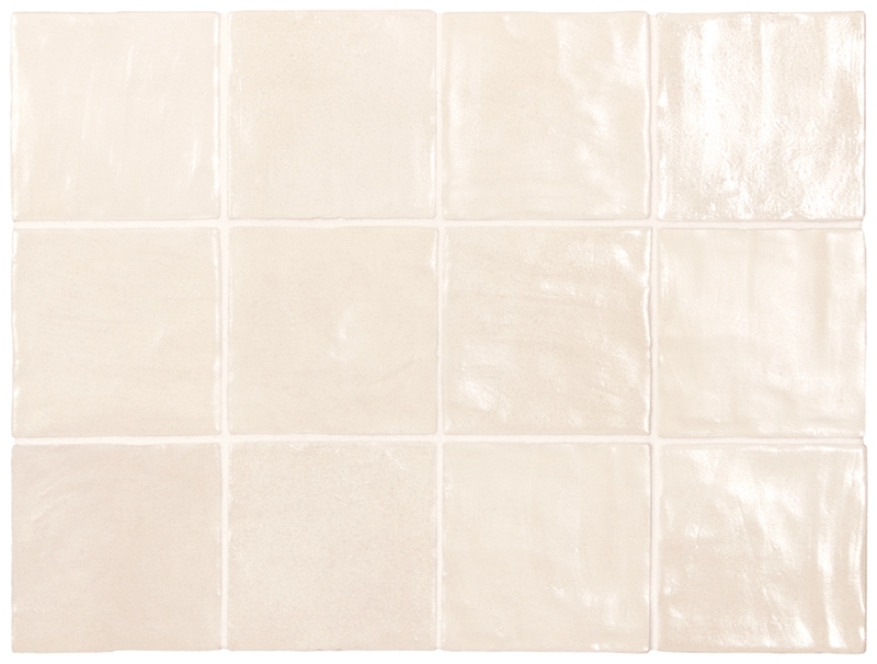 IVORY PEARLESCENCE CERAMIC ZELLIGE STYLE TILE