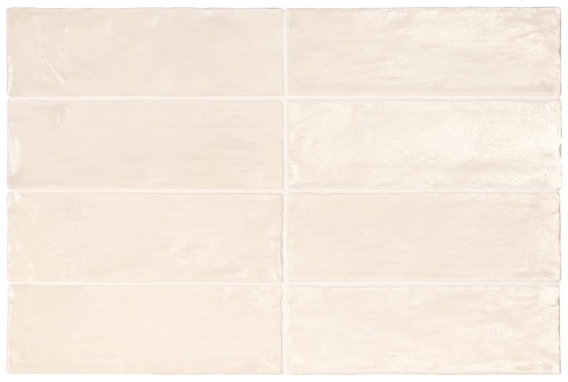IVORY PEARLESCENCE CERAMIC ZELLIGE STYLE TILE