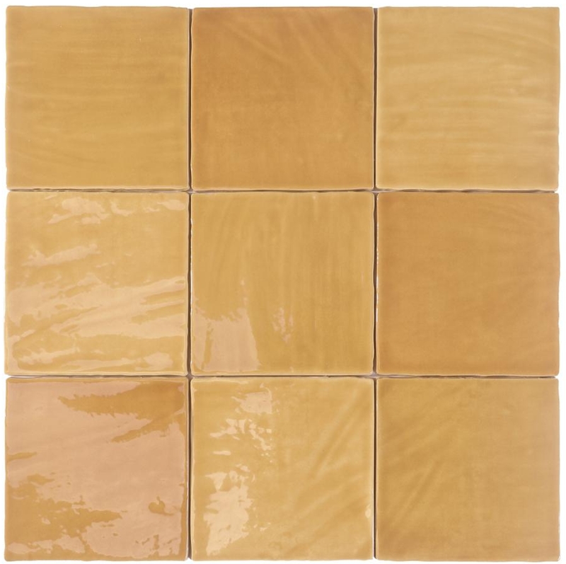 HONEY YELLOW UNEVEN FINISH GLOSS TILE
