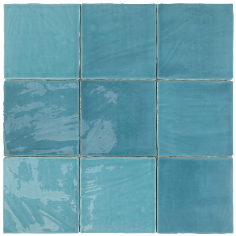 BLUE GREEN UNEVEN FINISH GLOSS TILE