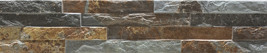 MULTICOLOUR MATT STACKSTONE LOOK TILE