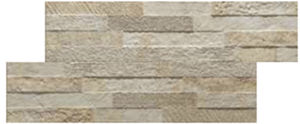 BEIGE MATT 3D STONEWALL LOOK TILE