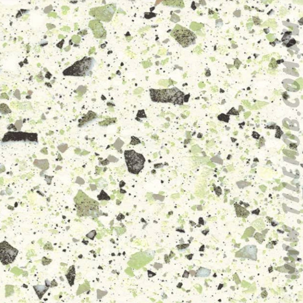 MINT-GREEN MATT LARGE PORCELAIN CHIP TERRAZZO TILE