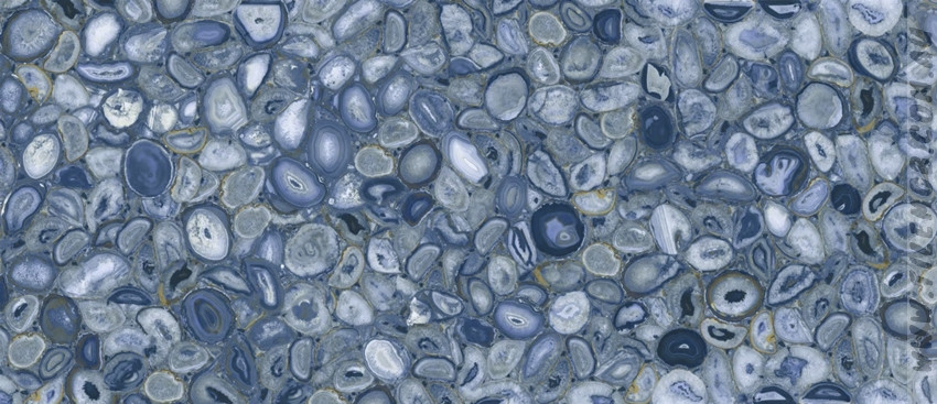 BLUE GLOSS AGATE STONE LOOK TILE