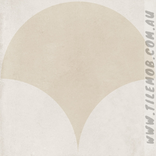 BEIGE MATT FISHSCALE DECOR TILE