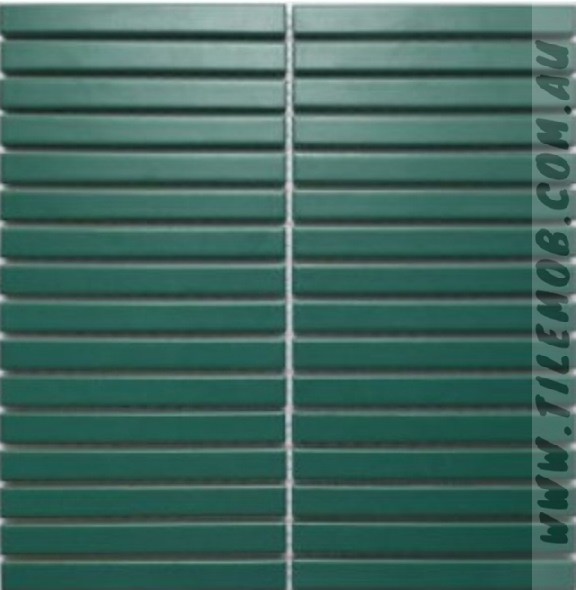 DARK-GREEN MATT KITKAT - | The Tile Mob