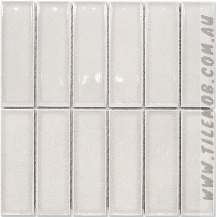 IVORY GLOSS 3D BRICK LOOK MOSAIC