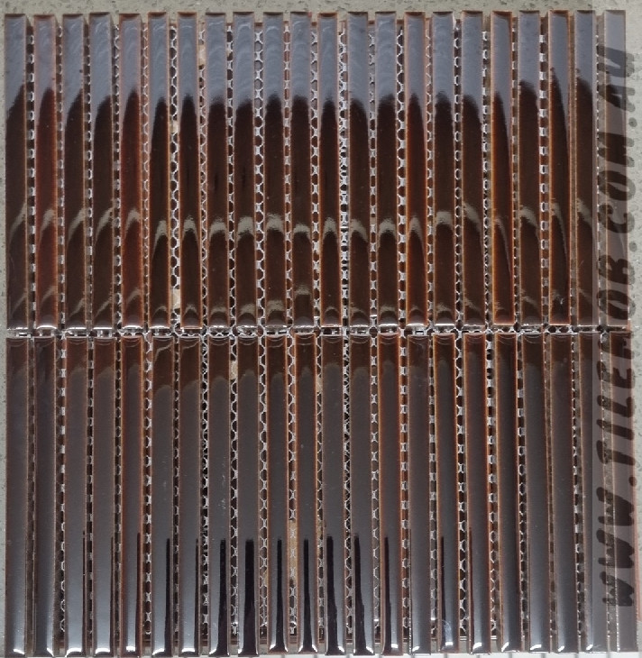 DARK BROWN GLOSS FINGER MOSAIC