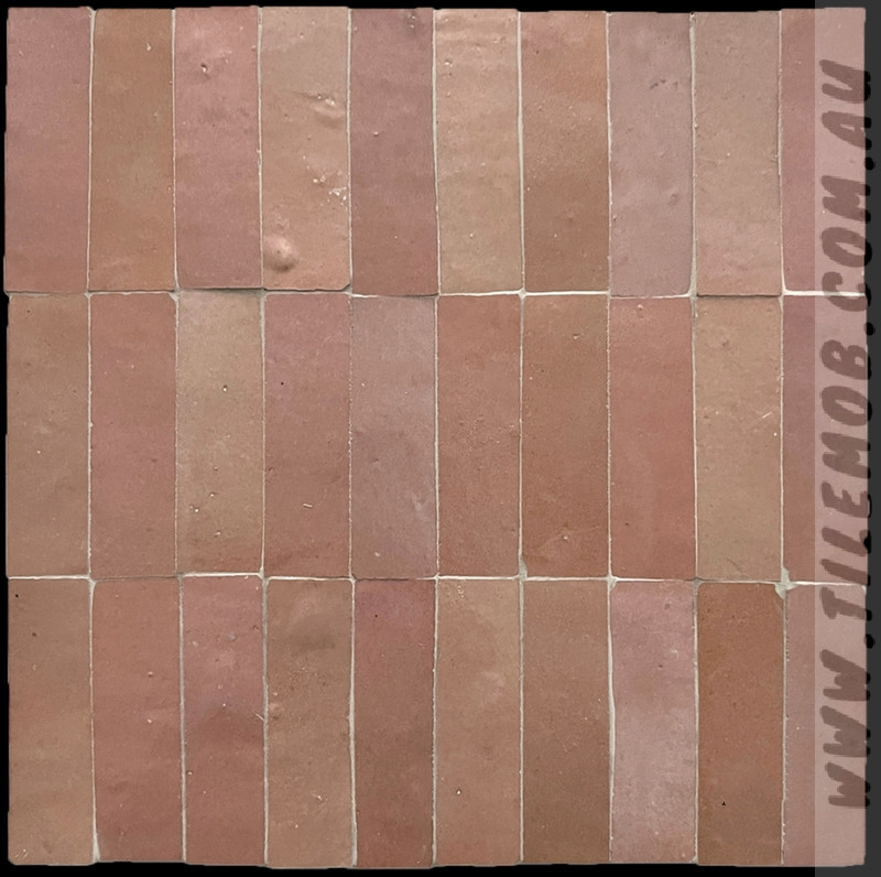 DUSTY PINK GLOSS HANDMADE MOROCCAN BEJMAT KITKATB STYLE MOS