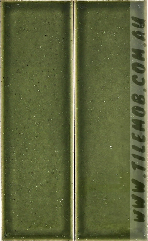 GREEN SPECKLED GLOSS SUBWAY TILE